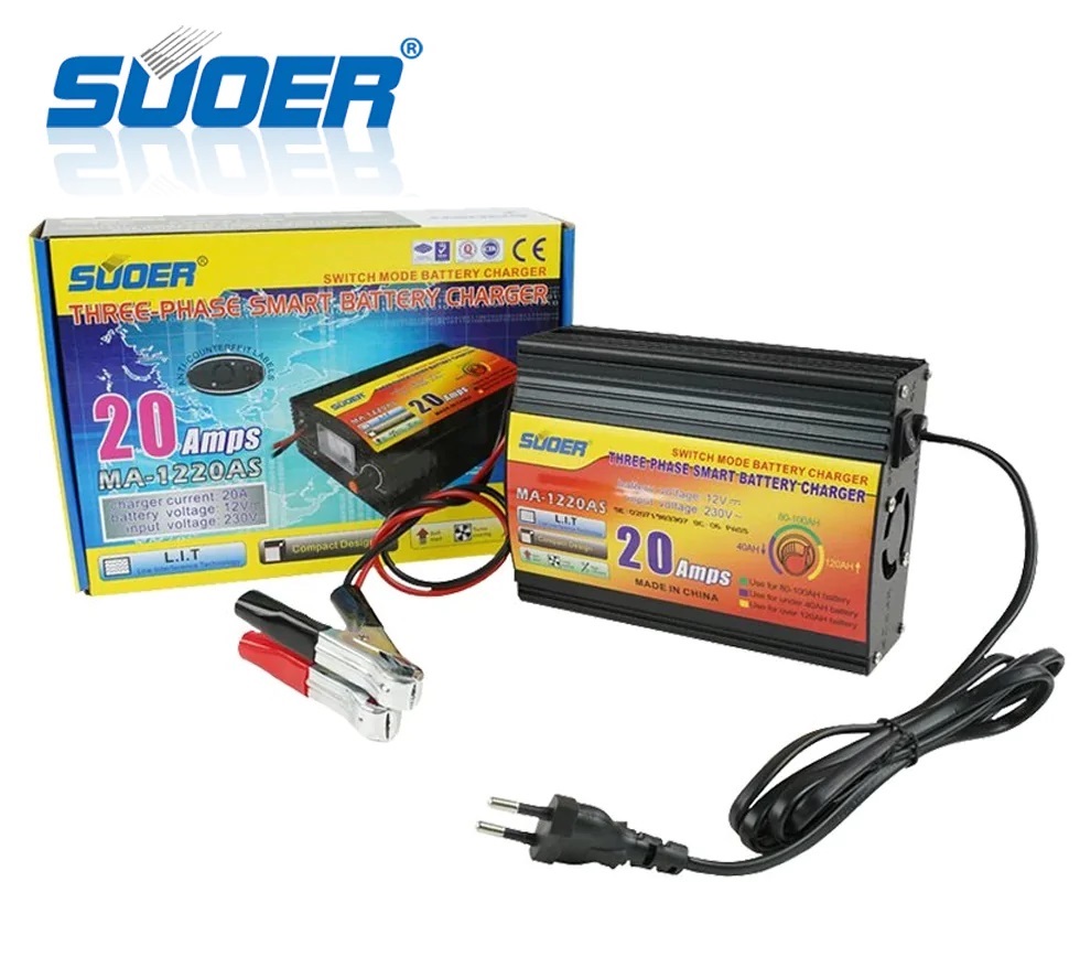 suoer battery charger 20amp