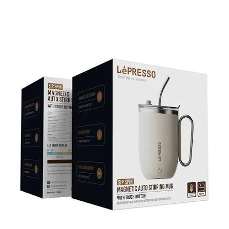 lepresso magnatic auto stirring mug
