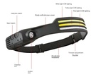 COBA LED Headlamp USB Rechargeable Headlight Torch Work Light Bar Head Band Lamp